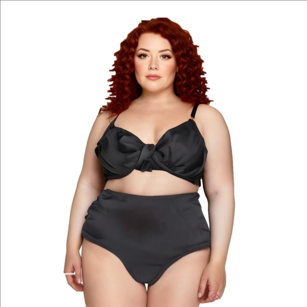 Hanna Nikole Black Womens Swimwear Set: Elevate Your Beach Day Style